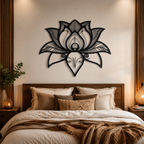 Namaste Bohemian Floral Metal Art Wall Decor
