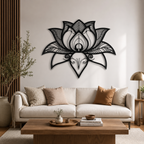 Namaste Bohemian Floral Metal Art Wall Decor