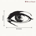 Unique Women Eye Design Metal Art Wall Decor