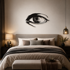 Unique Women Eye Design Metal Art Wall Decor