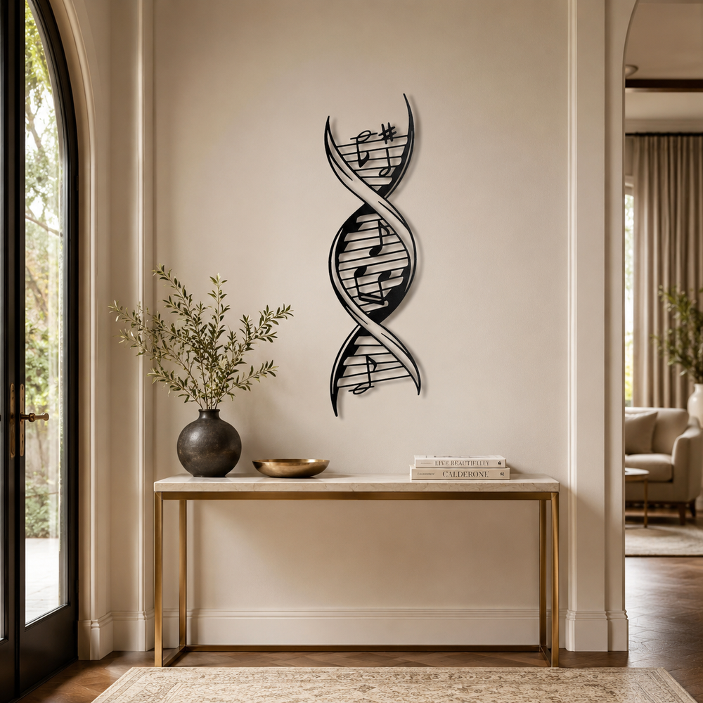 Musical DNA Modern Art Design Metal Art Wall Decor