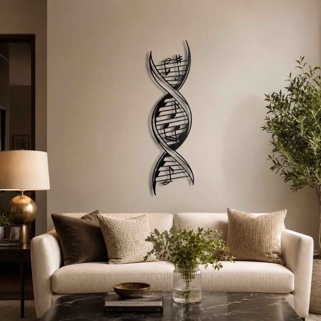 Musical DNA Modern Art Design Metal Art Wall Decor