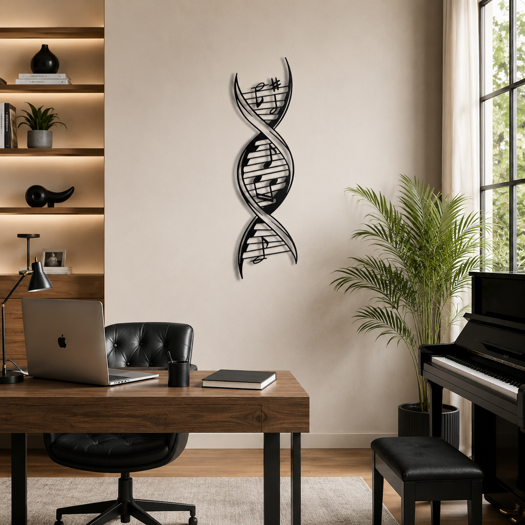 Musical DNA Modern Art Design Metal Art Wall Decor
