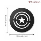 Captain America Shield Wall Metal Art Decor