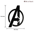 Avengers Sign Alphabet Word Art Metal Wall Artwork Decor