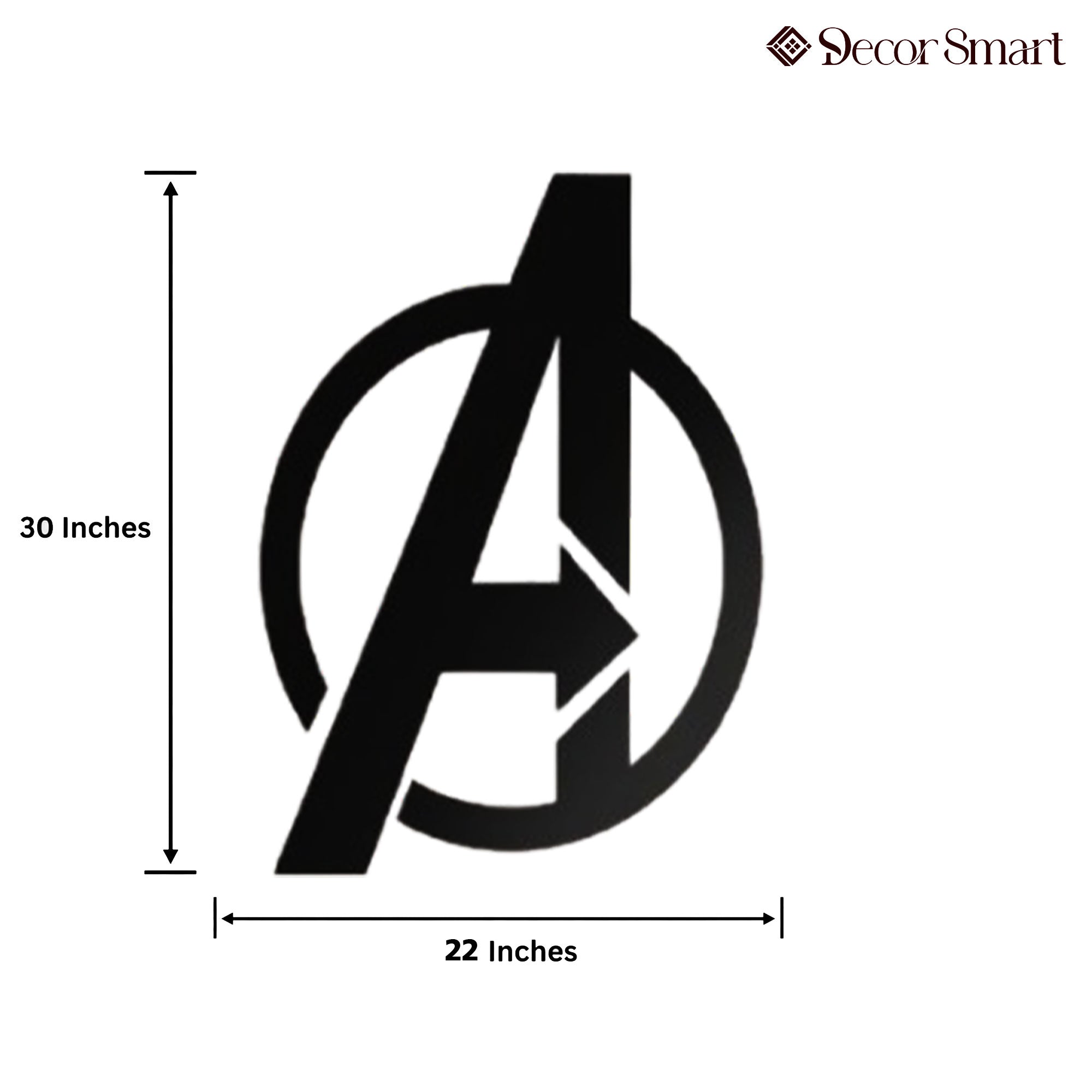 Avengers Sign Alphabet Word Art Metal Wall Artwork Decor