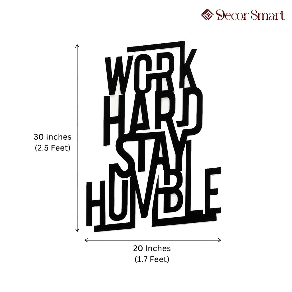 Work Hard Stay Humble Metal Art Wall Decor