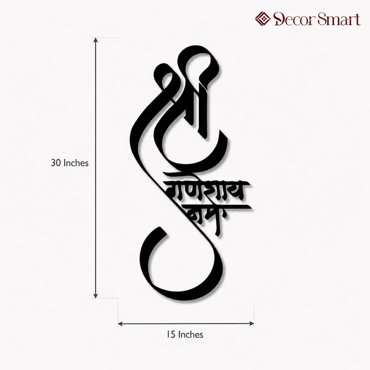 Shree Ganesha Mantra Metal Art Devotion Wall Decor