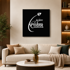 Jai Shree Krishna Metal Art Wall Decor
