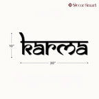 Karma Spiritual Reminder Metal Art Devotion Wall Decor