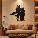 Shree Ram with Sita Metal Art Devotion Wall Decor