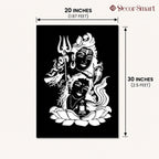 Lord Shiva with Parvati Modern Metal Art Wall Decor