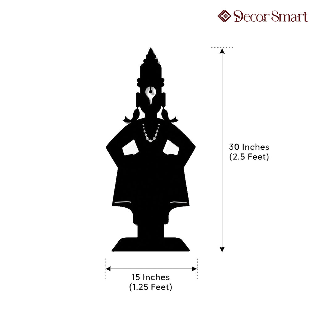 Lord Vitthal Maharashtrian Devotional Metal Art Wall Decor