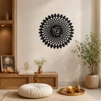 Ikk Onkaar Sacred Sikh Symbol Metal Art Wall Decor