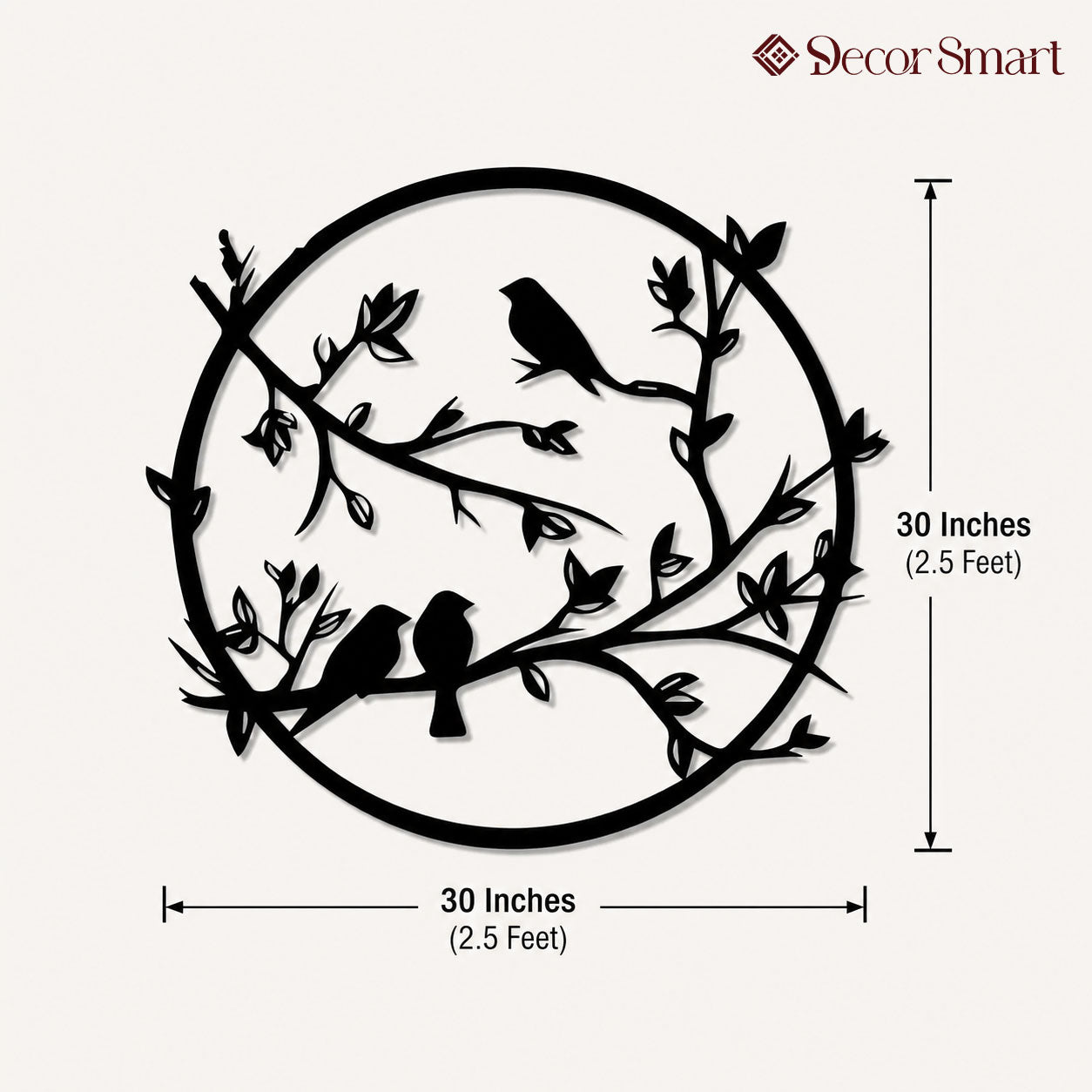 Toucan Birds on Tree Metal Art Wall Decor