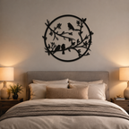 Toucan Birds on Tree Metal Art Wall Decor