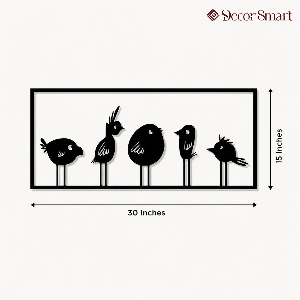 Beautiful Modern Style Bird Art Metal Artwork Wall Decor