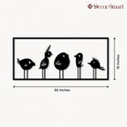 Beautiful Modern Style Bird Art Metal Artwork Wall Decor