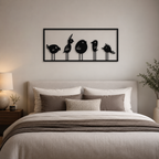Beautiful Modern Style Bird Art Metal Artwork Wall Decor