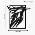 Beautiful Sparrow Frame Modern Design Metal Art Wall Decor