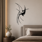 Hummingbird Modern Design Metal Art Wall Decor