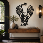 Tree Branch Elephant Design Metal Art Wall Decor