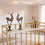 Hallway Rectangular White Marble Console Table