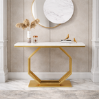 Contemporary Console Table with Bold Geometric Design
