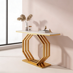 Contemporary Console Table with Bold Geometric Design