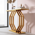 Contemporary Console Table with Bold Geometric Design