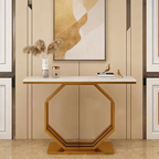 Contemporary Console Table with Bold Geometric Design