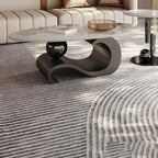 Designer Marble Coffee Table Featuring Artistic Gold Base and Elegant Oval Form