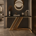 Luxury Modern Console Table with LED Lighting