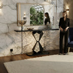 Luxury Marble Console Table for Living Room | Modern Entryway Table Decor (SS 304)