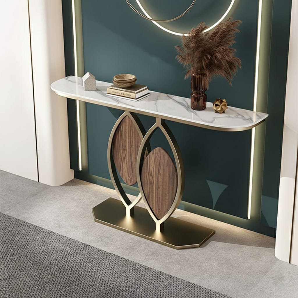 Modern LED Console Table | Premium Entryway & Hall Furniture (SS 304)