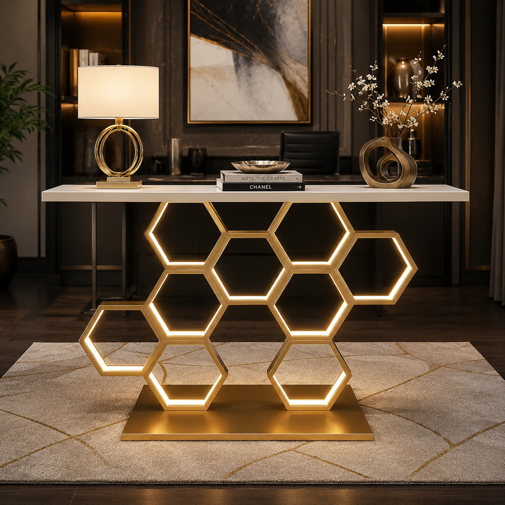 LED Console Table for Designer Modern Home Decor
