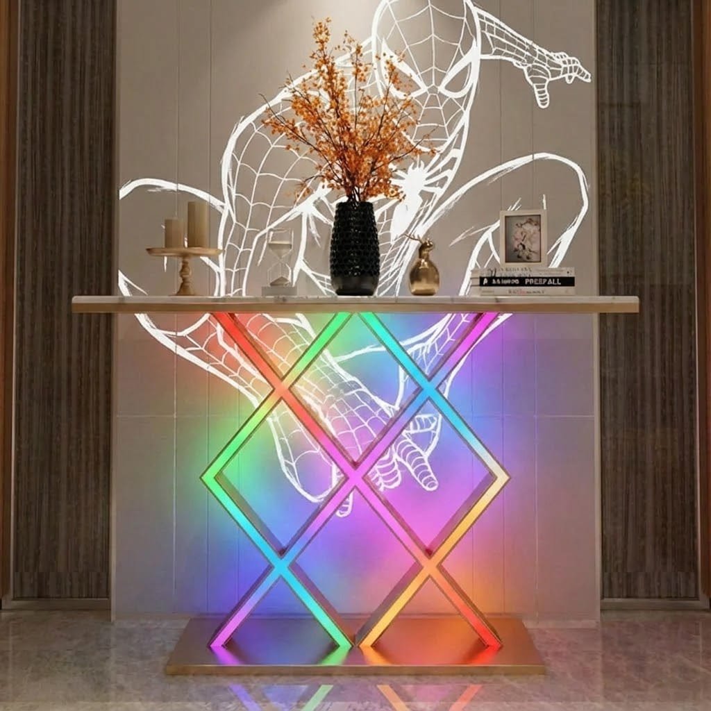 Luxury Style LED Console Table | Designer Modern Home Decor (SS 304)