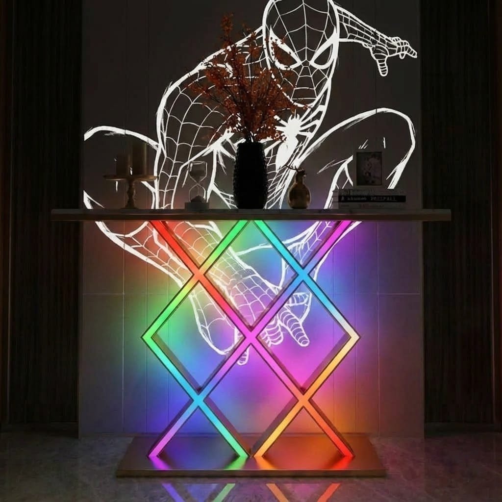 Luxury Style LED Console Table | Designer Modern Home Decor (SS 304)