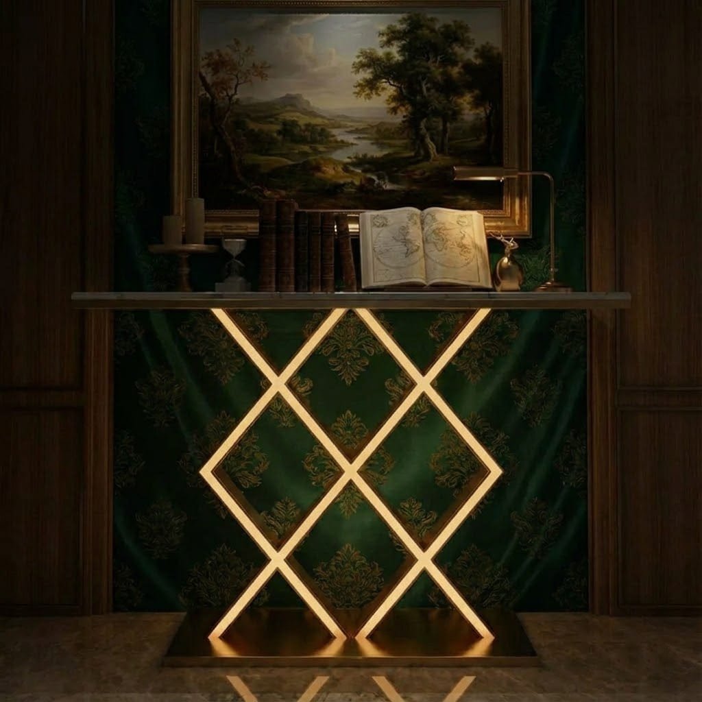 Luxury Style LED Console Table | Designer Modern Home Decor (SS 304)