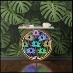Decorative LED Console Table with Lotus Design for Home (SS 304)