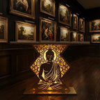 Modern Spiritual LED Buddha Console Table for Office (SS 304)