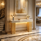 Luxury Entryway Console Table with LED