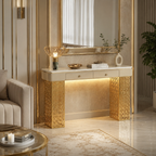 Luxury Entryway Console Table with LED