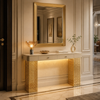 Luxury Entryway Console Table with LED
