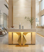 Premium Lobby LED Console Table (SS 304)