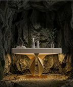 Premium Lobby LED Console Table (SS 304)