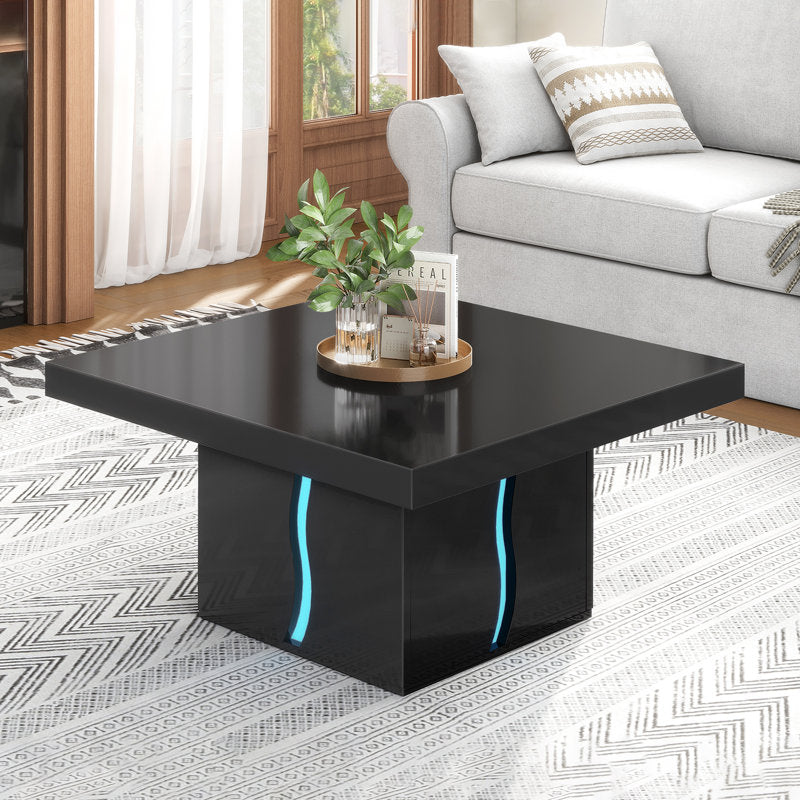Modern Square LED Coffee Table With Elegant Minimalist Look