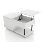 Modern Storage LED Coffee Table With Adjustable Lift Top