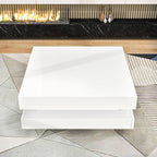 Square LED Coffee Table With Modern Minimalist Design