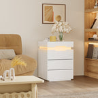 Minimalist LED Coffee Table With 3 Drawers